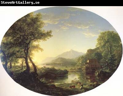 Thomas Cole The Old Mill at Sunset (mk13)